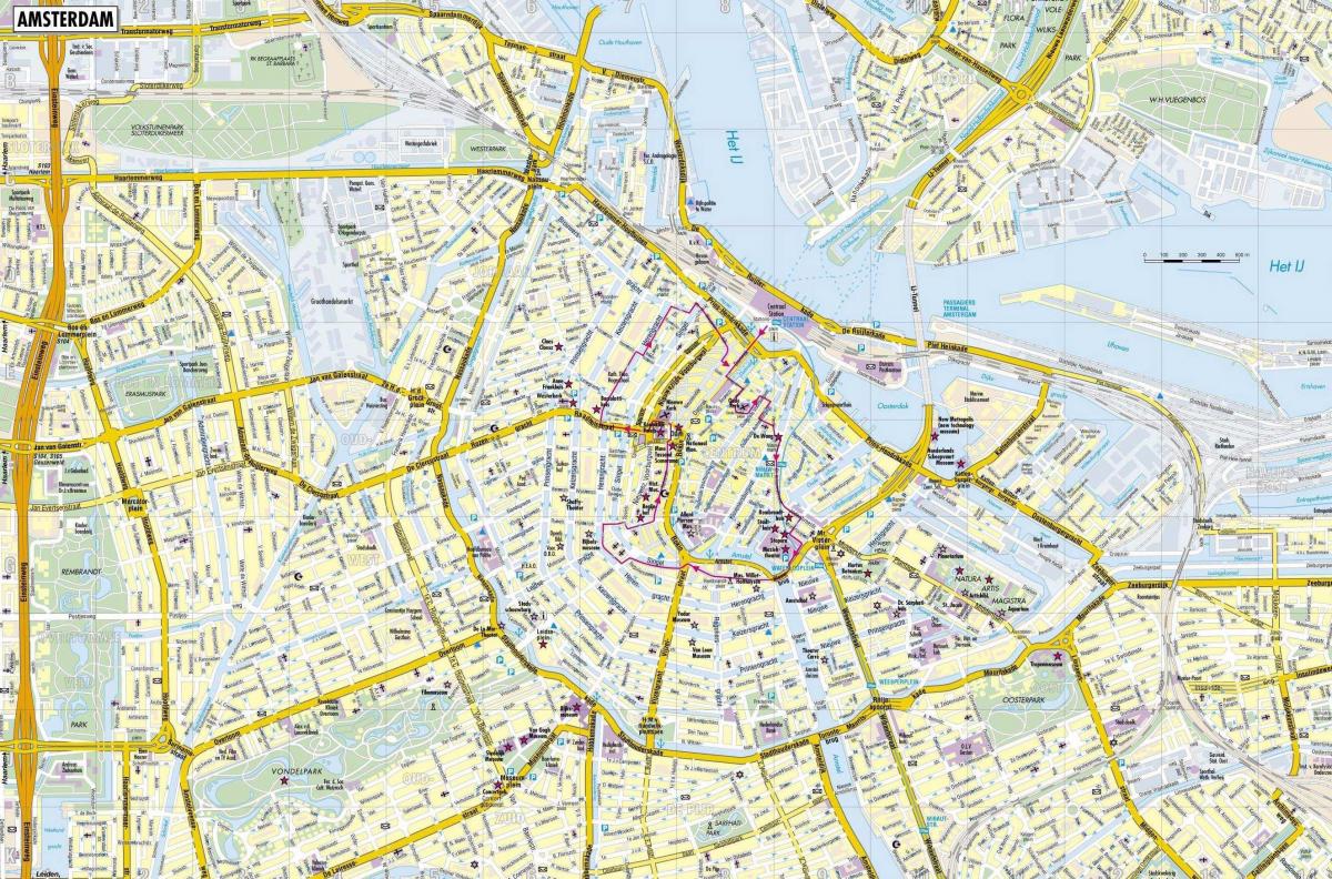 město Amsterdam mapě