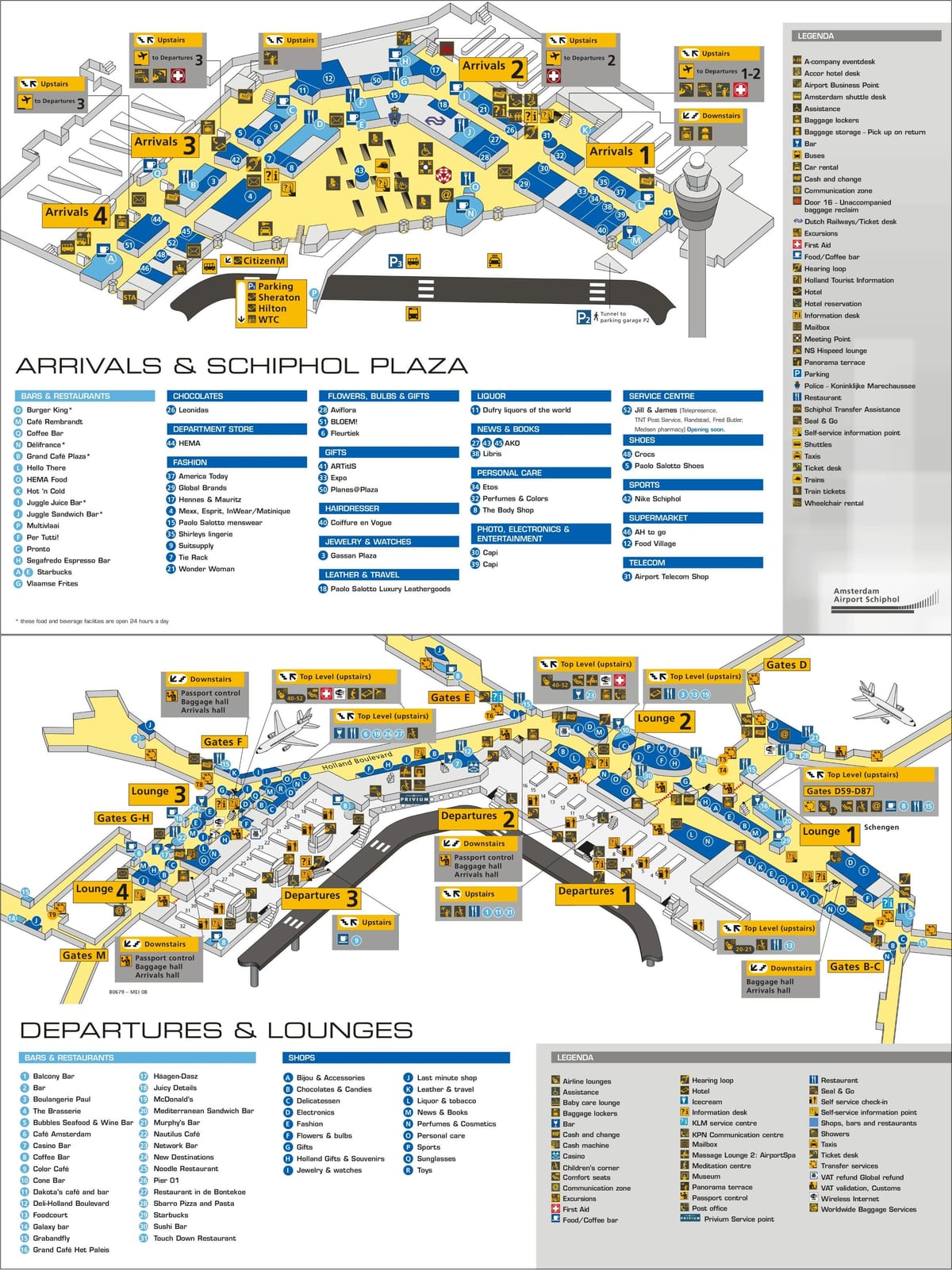 ams letiště schiphol mapě