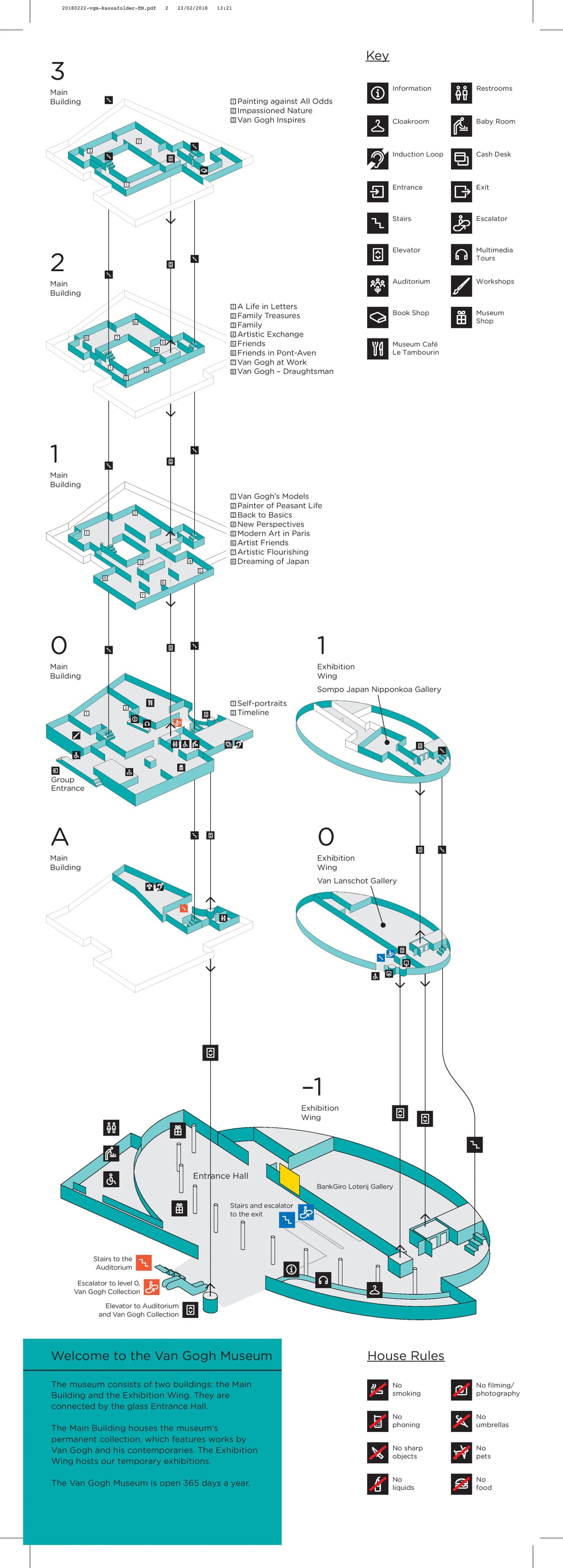 mapa van gogh museum