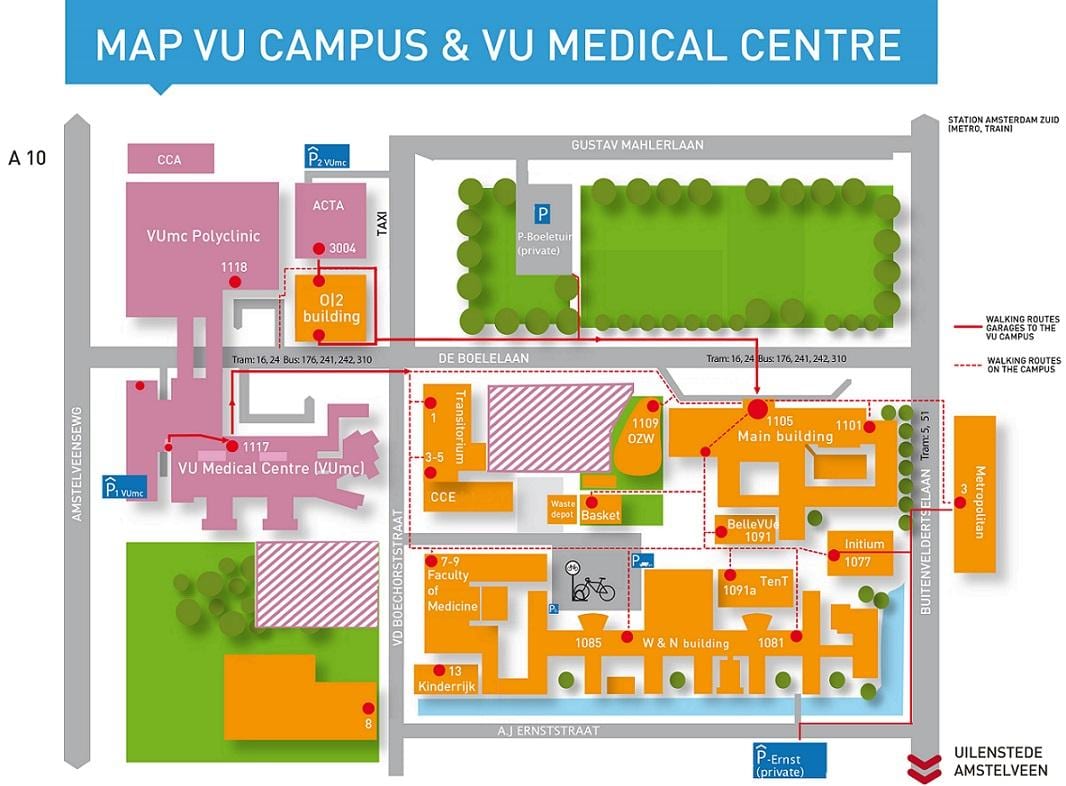 mapa vu Amsterdam