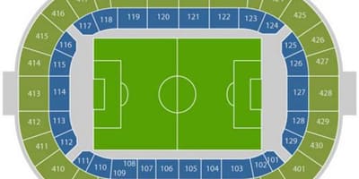 Mapa Amsterdam arena sedadla