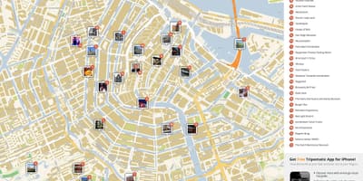 Amsterdam top atrakce mapa
