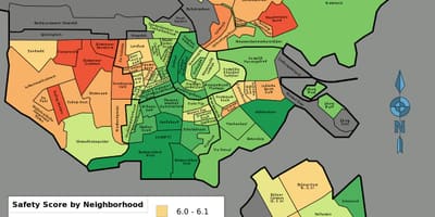 Mapa Amsterdam bezpečnost