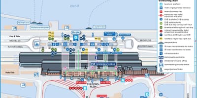 Amsterdam centraal mapě