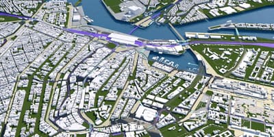 Mapa Amsterdamu 3d
