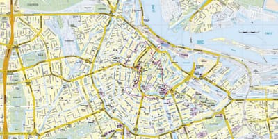 Město Amsterdam mapě