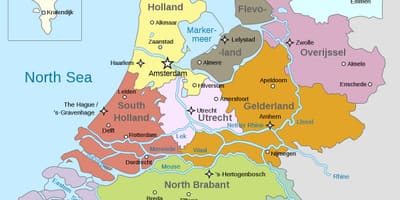 Mapa Amsterdamu