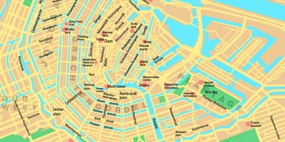 Oblasti Amsterdam mapě