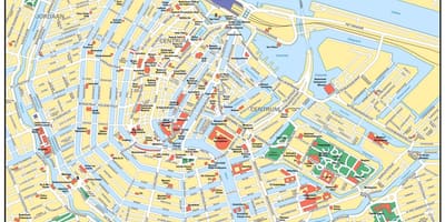 Amsterdam offline mapa města