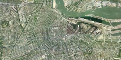 Mapa Amsterdam satelitní 