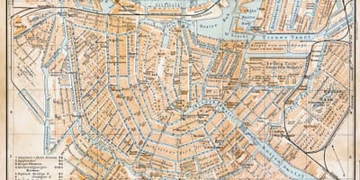 Amsterdam staré město mapa