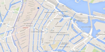 Mapa Amsterdam jordaan