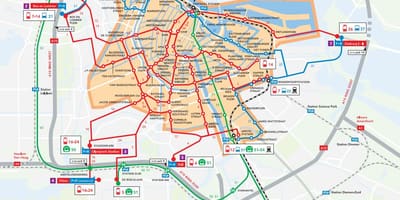 Amsterdam p r mapě