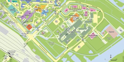 Mapa Amsterdam science park